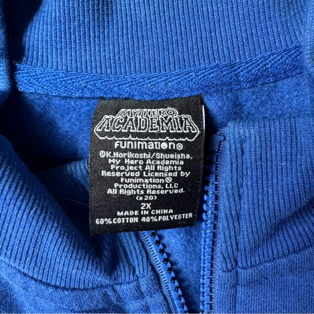 My Hero Academia Men’s 2XL Zip-up Funimation Sweatshirt - Picture 3 of 4